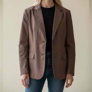 Vintage 1990s Danier men's brown leather jacket size large